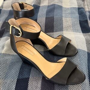 ANTONIO MELANI Wedge Sandals Classic Workwear Office Chic Strappy Versatile